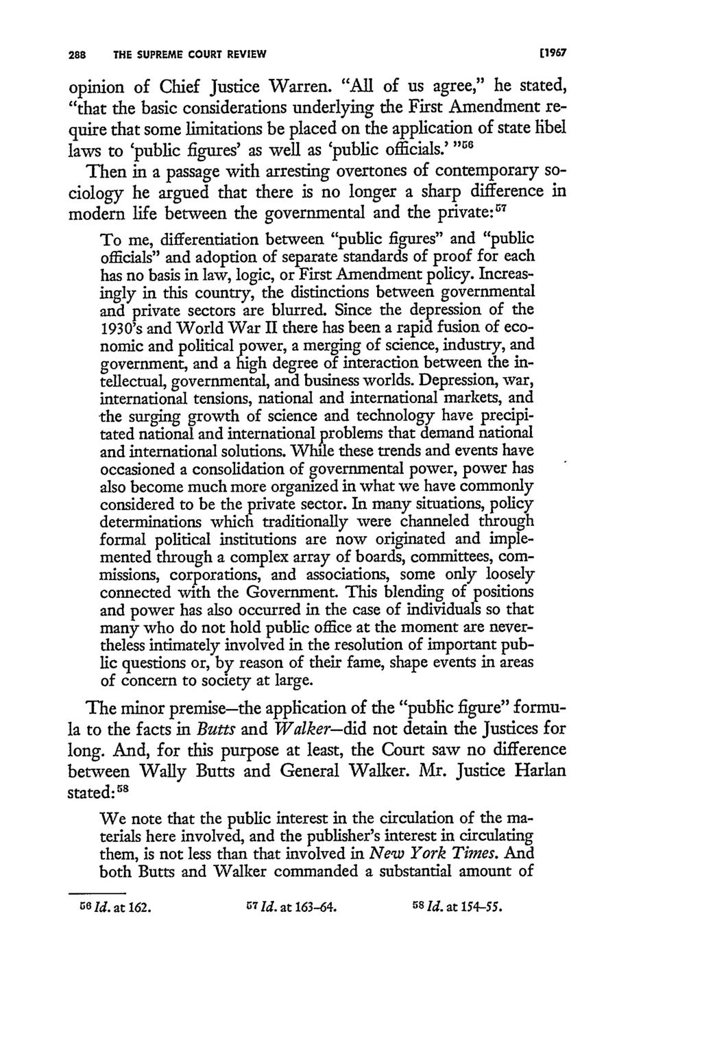 288 THE SUPREME COURT REVIEW opinion of Chief Justice Warren.