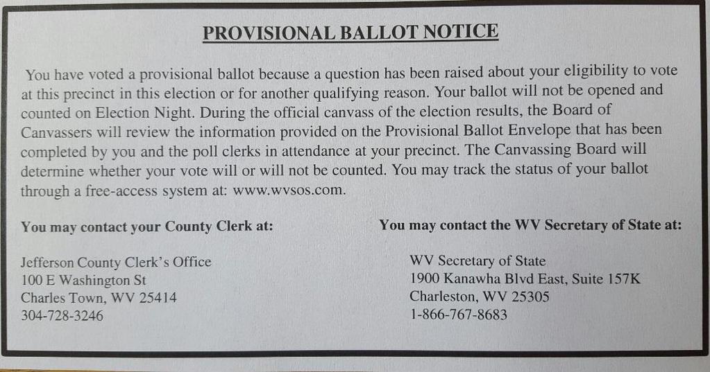 How to Process a Voter Who is Voting a Provisional Ballot-Optical Scan If a voter is casting a provisional ballot, the voter will