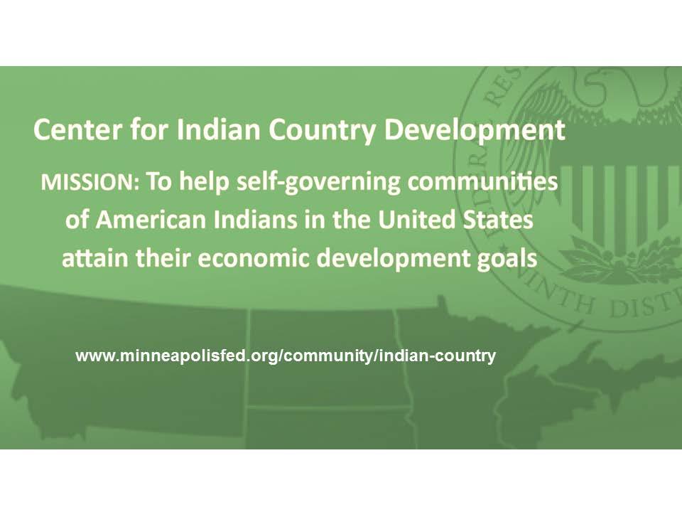 Our current Indian Country experts will continue their work through the Center.