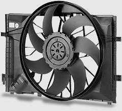Engine Cooling Fans & Shrouds EcoLon TM 2100- BK1 PA66 with 38% Mineral + Glass Fiber Features: Ø Excellent strength and