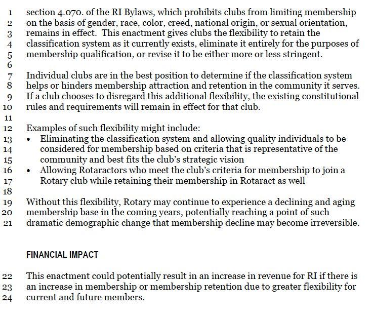 BIG WEST ROTARACT MDIO LEADERSHIP OPINION BRIEF Pro: Enactment 16 36 will allow for more Rotary Clubs to adjust and adapt to their membership needs.