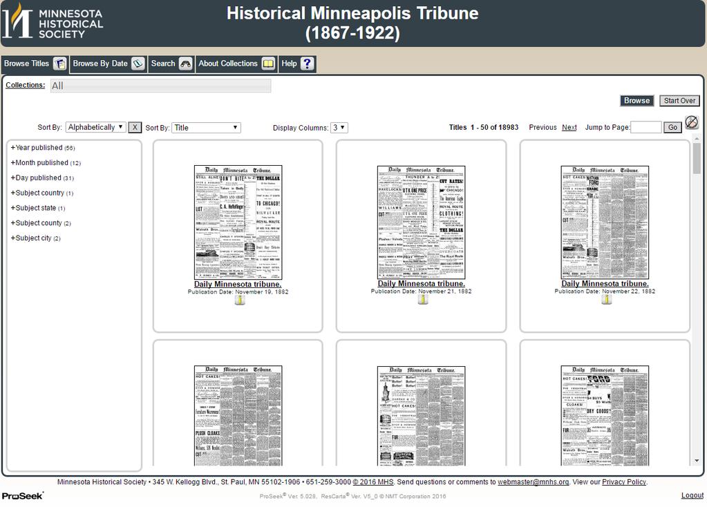 Digital Newspapers Historical Minneapolis