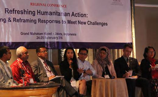 The emergence of a new crisis leadership in Southeast Asia The conference opened with reflections on the experience of Indonesia in leading recovery and reconstruction efforts in Aceh and Nias