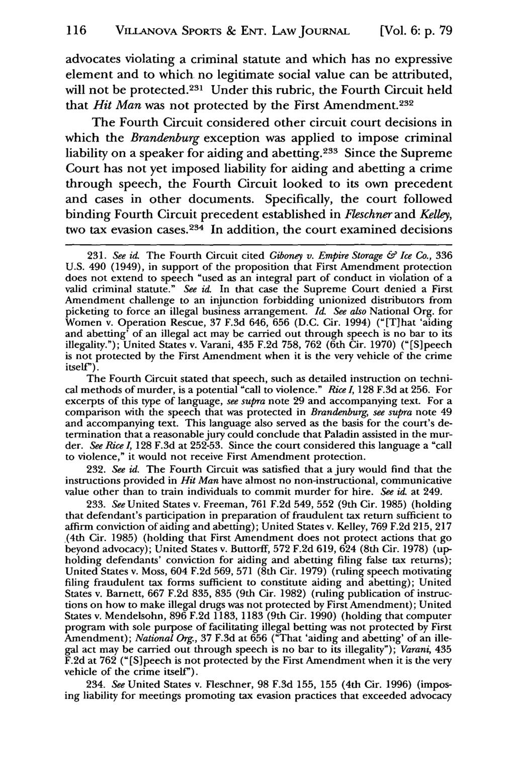 116 VmLANOVA Jeffrey S. Moorad SPORTS Sports Law & ENT. Journal, LAw Vol. 6, JOURNAL Iss. 1 [1999], Art. 5 [Vol. 6: p.