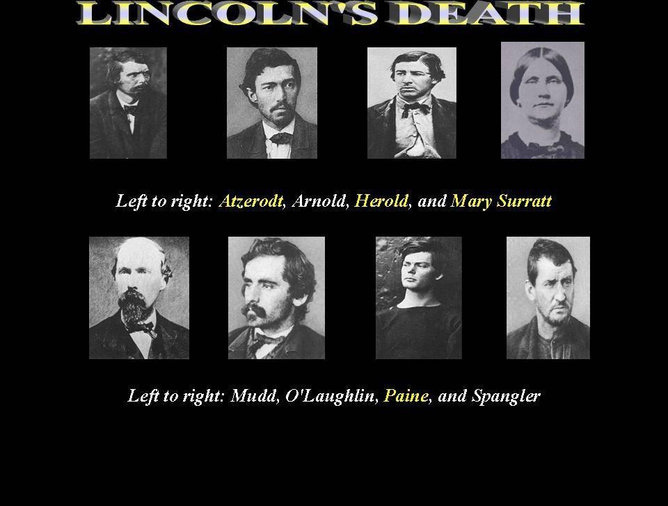 LINCOLN'S DEATH On July 7, 1865 a large crowd gathered in the courtyard of the Washington Arsenal.