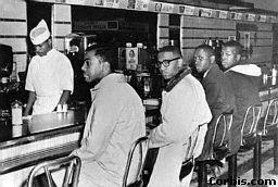 JFK S OTHER EDGE: CIVIL RIGHTS Sit-Ins were non-violent protests over the policy of whites-only lunch counters in the South A second major event of the