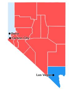 26 Nevada: Exit poll estimated 60%