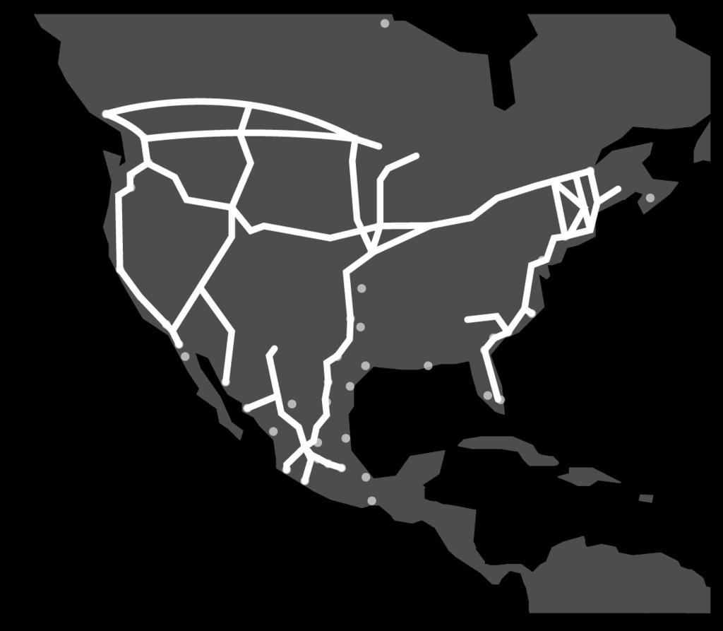 Mexico as part of NAFTA +50 border crossings with the US. NAFTA market= 20.5 trillion USD. 16 trillion European Union. Bilateral trade with the U.S.= 2.3 million dollars per minute.