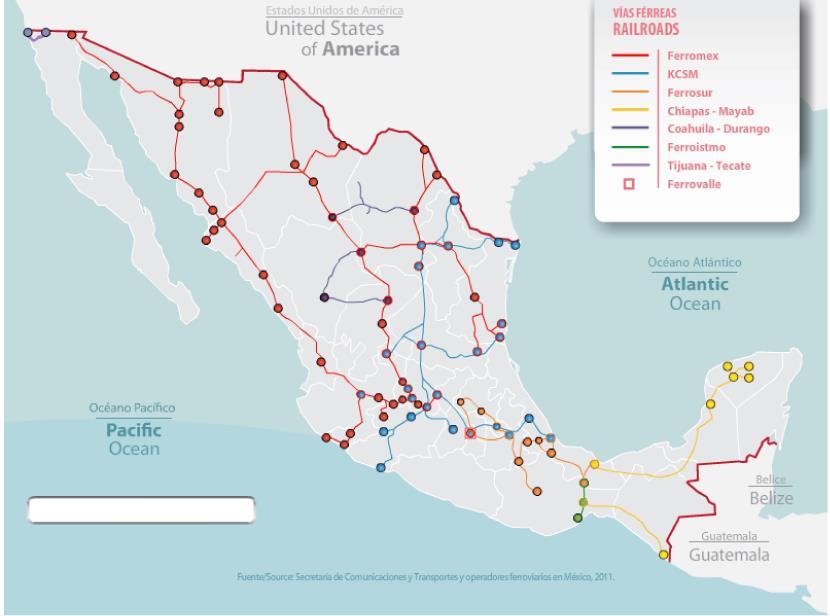 A country with great infrastructure Mexico: 3rd country with most airports. 58 international airports. 63 border crossings 68 ports for natural and domestic traffic.