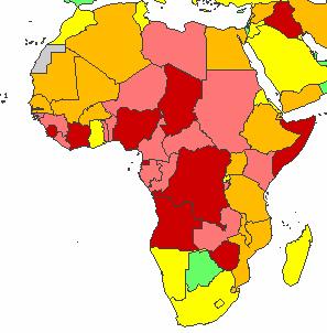 Control of Corruption, 2006: Africa Map Source for data: : 'Governance Matters VI: Governance Indicators for 1996-2006, D. Kaufmann, A. Kraay and M. Mastruzzi, July 2007 18 (http://www.worldbank.