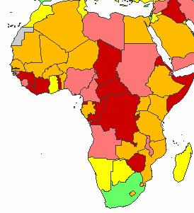Government Effectiveness, 2006: Africa Map Source for data: : 'Governance Matters VI: Governance Indicators for 1996-2006, D. Kaufmann, A. Kraay and M. Mastruzzi, July 2007 19 (http://www.worldbank.