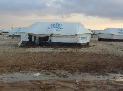 CENTER FOR MIDDLE EASTERN STRATEGIC STUDIES Tents in Zaatari camp In addition, there is an infant hospital established by the Doctors without Borders. There are five schools for education.