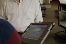 Poll Workers can check and verify voter information while the voter is standing in line at the polling place.