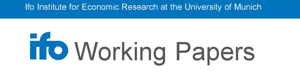 Ifo Institute Leibniz Institute for Economic Research at the University of Munich The Data Sets of the LMU-ifo Economics & Business Data Center A Guide for