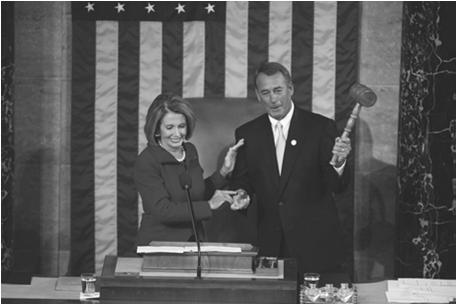 work is debate SHAWN THEW/epa/Corbis In January 2011, Democratic Speaker Nancy Pelosi turned over her