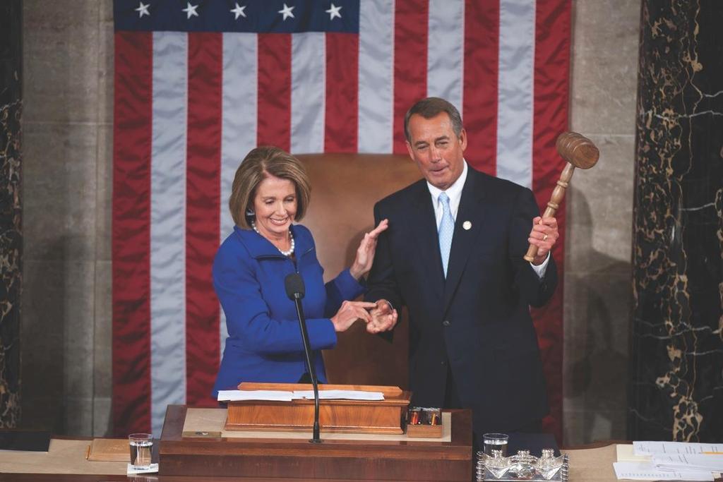 SHAWN THEW/epa/Corbis In January 2011, Democratic Speaker Nancy Pelosi turned over her gavel to