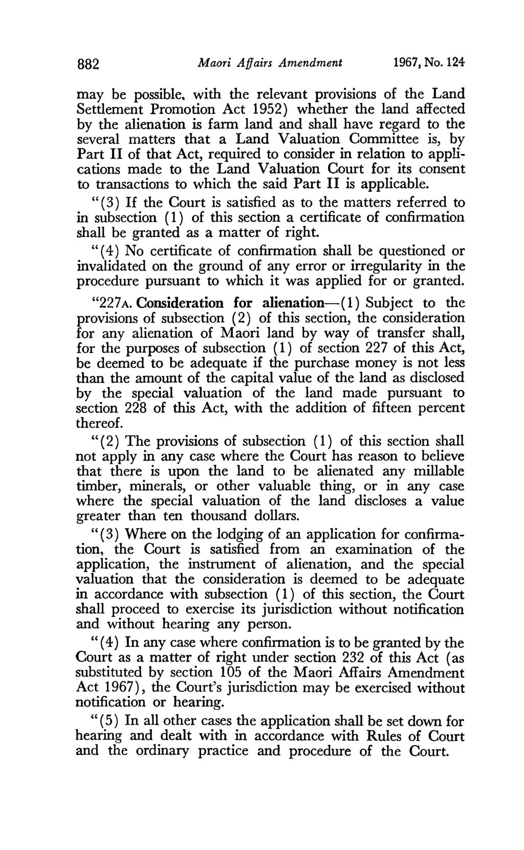 BB2 Maori Affairs Amendment 1967, No. 124 may be possible.