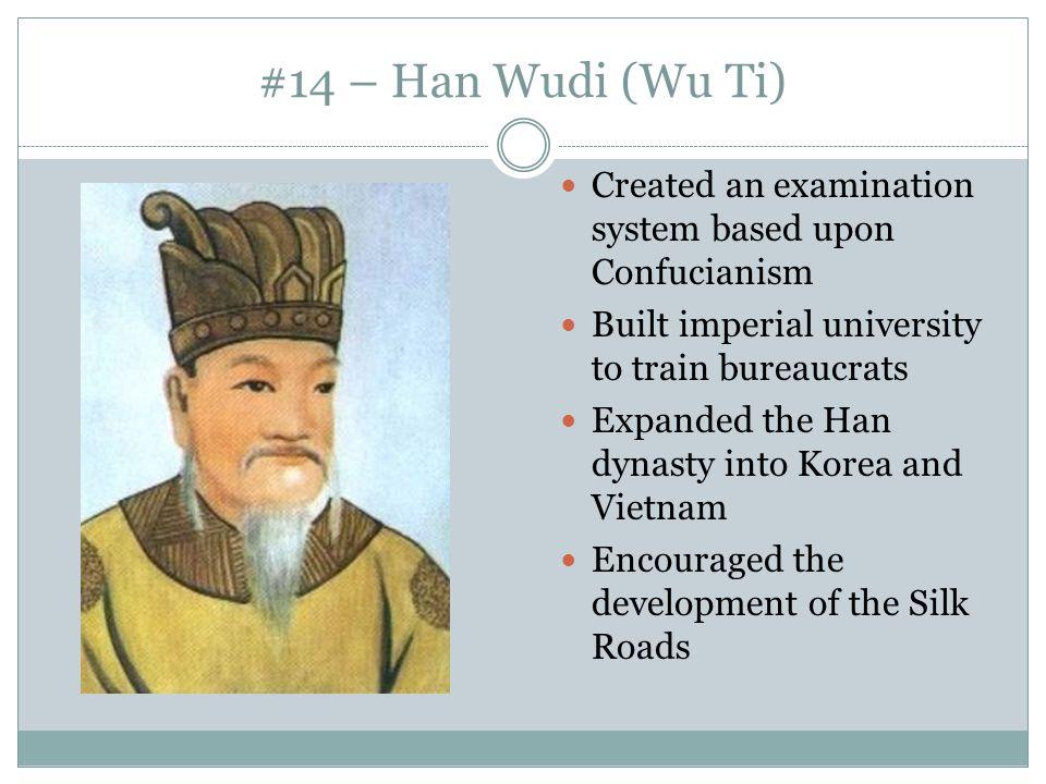 Wudi and Confucianism 140 BC.