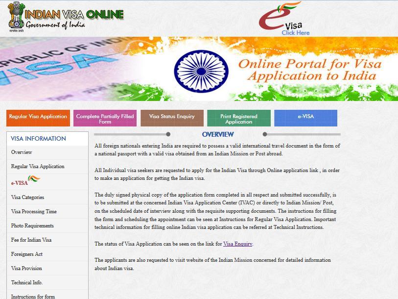From CKGS website you will be re-directed to Indian Visa Online application site at an appropriate