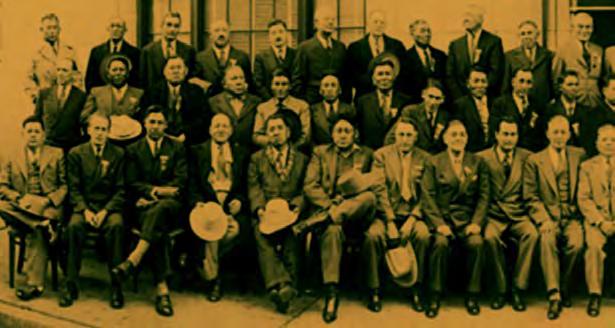 National Congress of American Indians charter members at the Constitutional Convention Cosmopolitan Hotel, Denver, Colorado, November 15 18, 1944 NCAI MISSION 01 02 Protect and enhance treaty and