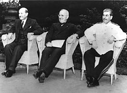 Harry Truman becomes President Potsdam Conference: July, 1945 y FDR dead, Churchill out of office as Prime Minister during conference.