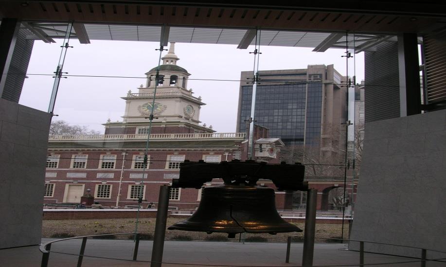 The Liberty Bell It rang when the Declaration of Independence was first read to the public on July 8, 1776.