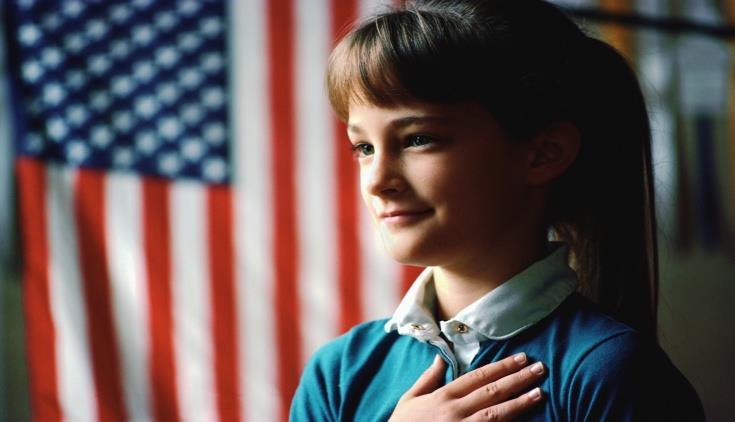 The Pledge of Allegiance The Pledge was first used in public schools in celebration of