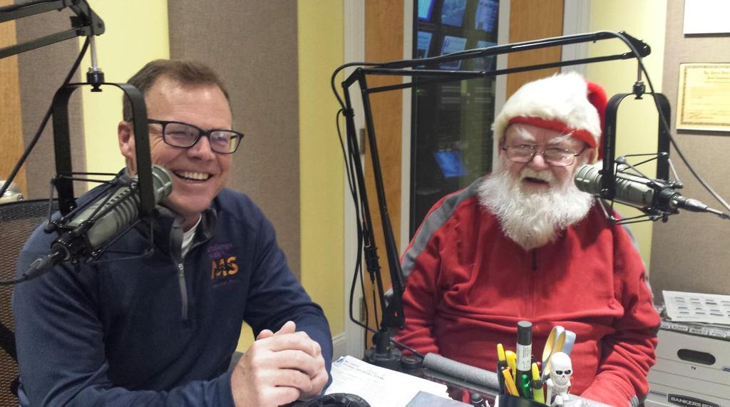 As volunteers, they all create great radio and TV. Smiling all the way, they get to play Santa all year long.