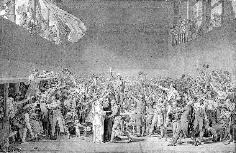 On the Eve of the Revolution The Oath Being Taken on