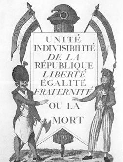 Stage #1: Revolutionaries and War with Europe revolutionaries sought to export enlightened and revolutionary ideas to rest of Europe, remaking it using the French model slogan: liberty, equality,