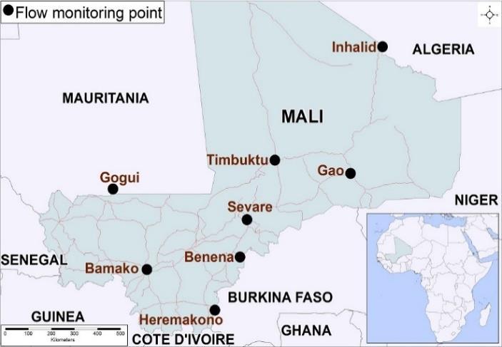 * All flows S MALI Dashboard 22 NOVEMBER 217 Period : 1 to 3 November 217 IOM works with national and local authorities in order to gain better understanding of population movements throughout West