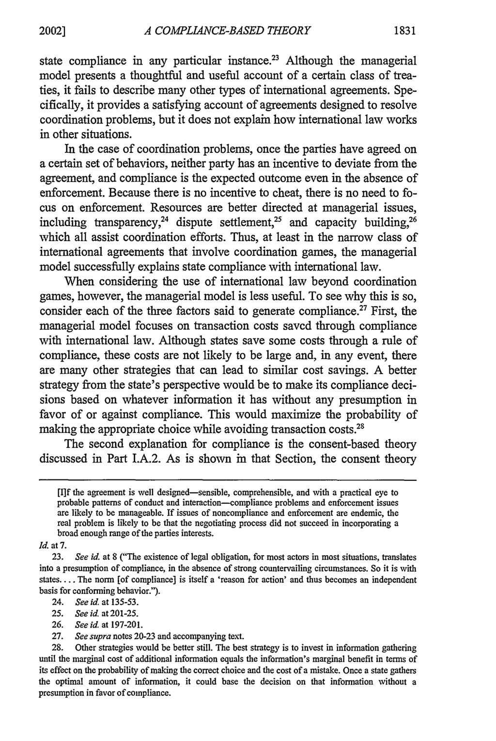 2002] A COMPLIANCE-BASED THEORY state compliance in any particular instance.