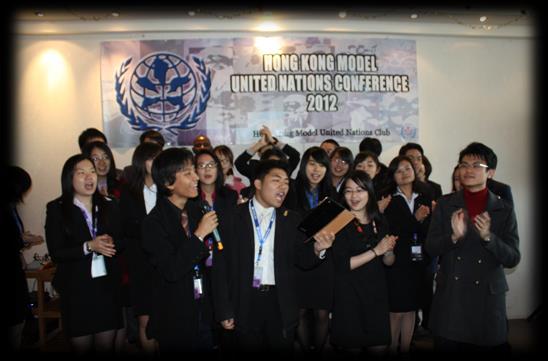 THE HONG KONG MODEL UNITED NATIONS CONFERENCE 2012 The 8 th international Model United Nations Conference was