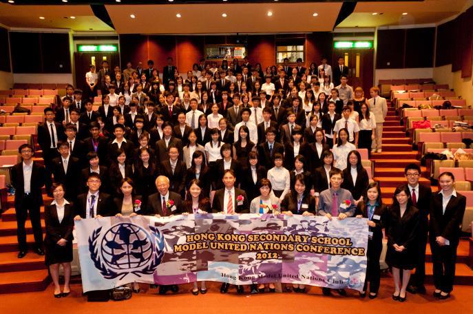 THE HONG KONG SECONDARY SCHOOL MODEL UNITED NATIONS CONFERENCE 2012 The second Secondary School Model United Nations Conference ended with wide applause in July