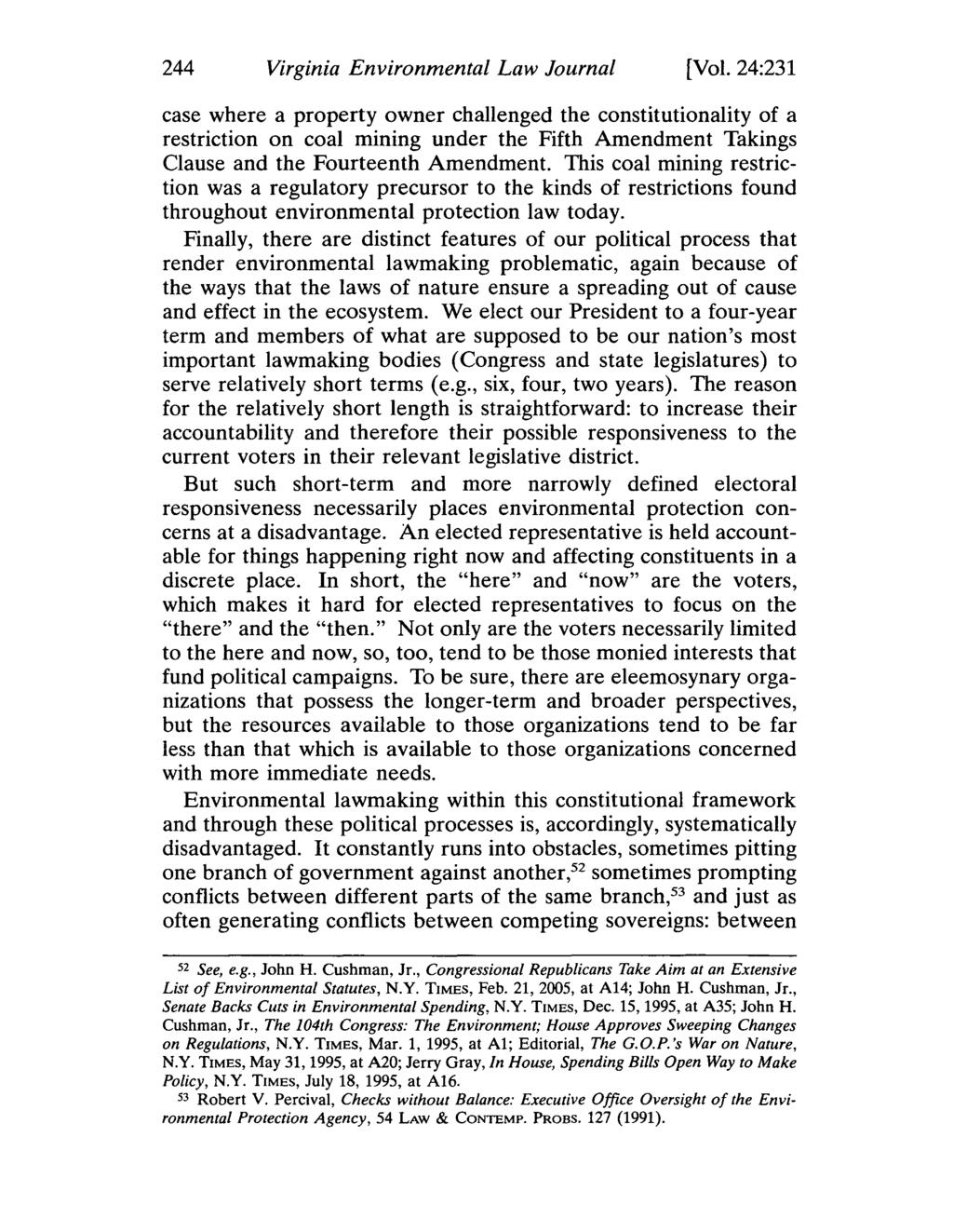 244 Virginia Environmental Law Journal [Vol.