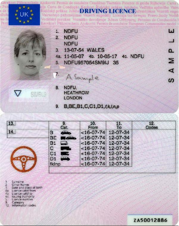 FOREIGN DRIVERS LICENSE or NATIONAL DRIVING LICENSE (SCDMV guidelines) 1.