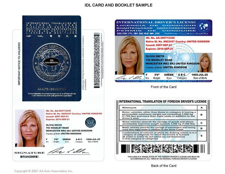 Note: *The grace period is 1 year from date they enter into the United States. *(Not issued by DMV) Will be a card slightly larger in size than standard license along with a picture.