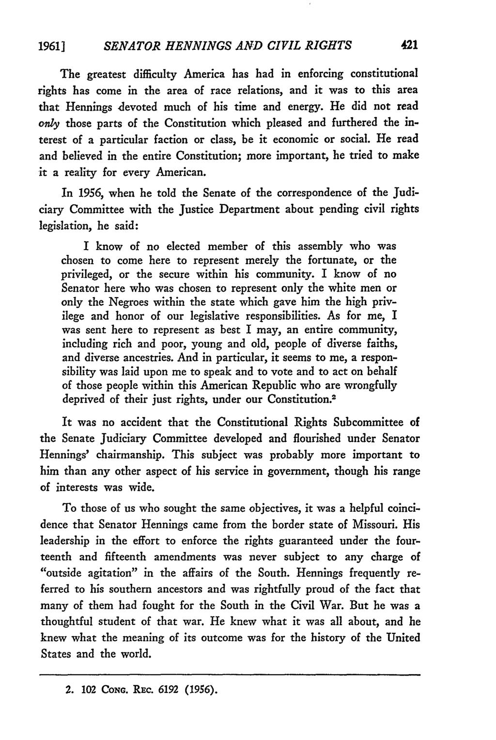 19611 Missouri Law Review, Vol. 26, Iss. 4 [1961], Art.