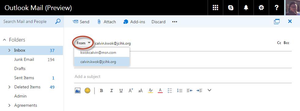 2. Adding an Email Signature Step 1: Email signature can be added in the Email signature under the Layout