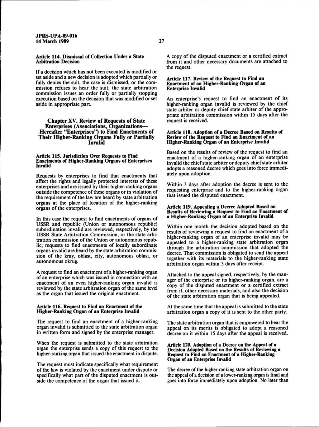 14 March 1989 27 Article 114.