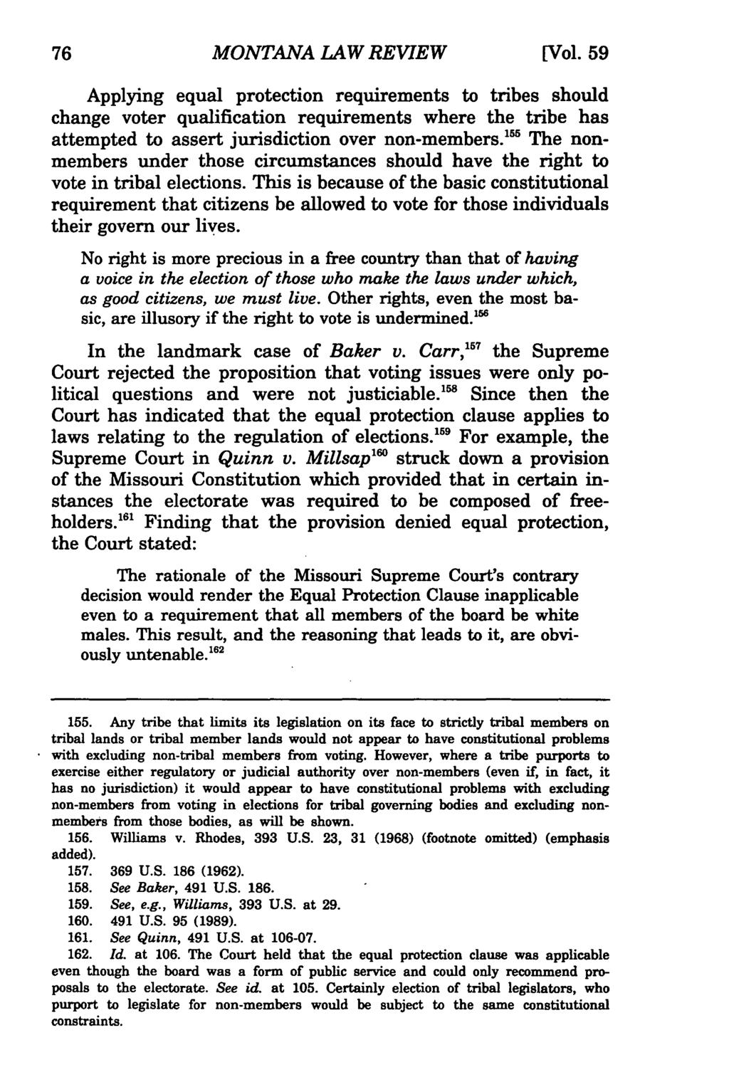 Montana Law Review, Vol. 59 [1998], Iss. 1, Art. 4 MONTANA LAW REVIEW [Vol.