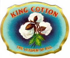 KING COTTON King Cotton slogan used by Southerns in 1860 to support the succession from the Union.