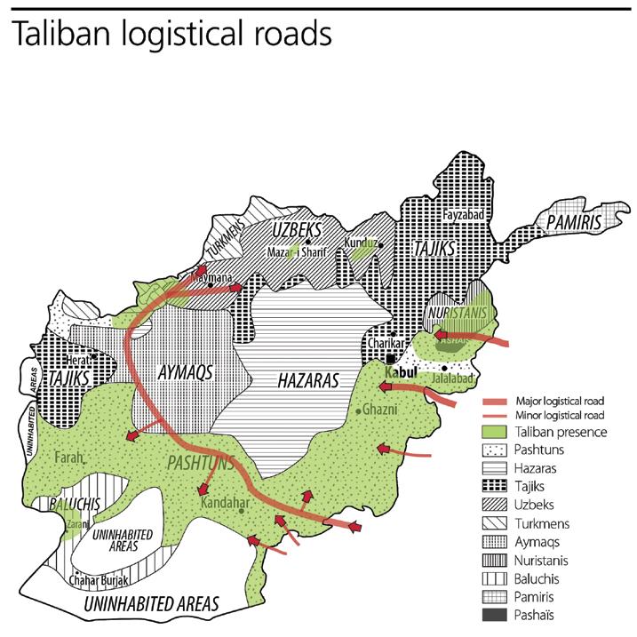 Consolidating the Insurgency s Grip in the South and East The Taliban are the dominant political force in numerous regions of Afghanistan, including Pashtun-majority provinces in the East and the