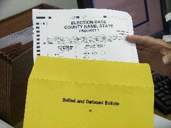 Court Order Only Relock with the orange lock found INSIDE THE ORANGE PROVISIONAL BALLOT BAG.