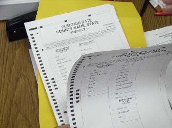 41. Count the ballots. Record the total number of Soiled and Defaced Ballots on Line 13 of the Ballot Accounting Chart and on the front of the envelope. 42.