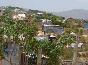 Canaan Canaan, which sits on the hills above the ocean approximately 20 kilometers north of Port-au-Prince, is a jarring visual reminder of the impact of the earthquake.