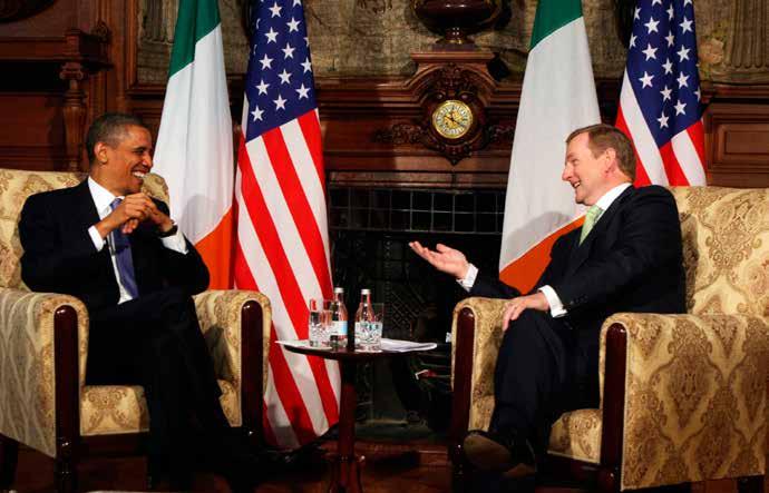 52 OUR PROSPERITY The Taoiseach and President Obama at Farmleigh House in Dublin in May 2011 A review of our US strategy, Ireland and America: Challenges and Opportunities in a New Context in 2014