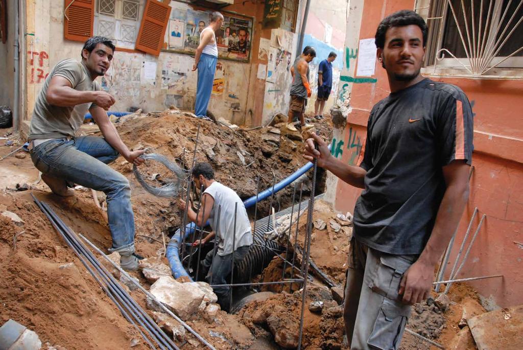 about unrwa 13 drainage, and rodent-control services combats the spread of sanitation and hygiene-related diseases. Electrical infrastructure, access roads, and footpath networks are also maintained.