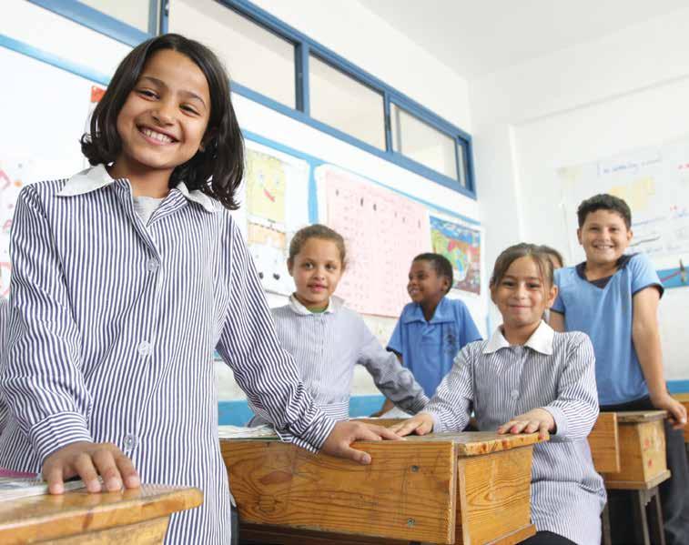 6 acquired knowledge and skills UNRWA operates one of the largest education systems in the Middle East, opening the doors of its 703 schools to nearly 500,000 pupils each day.
