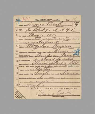 H at age eighteen (18) H between eighteen (18) and twenty-six (26) World War I draft registration card of